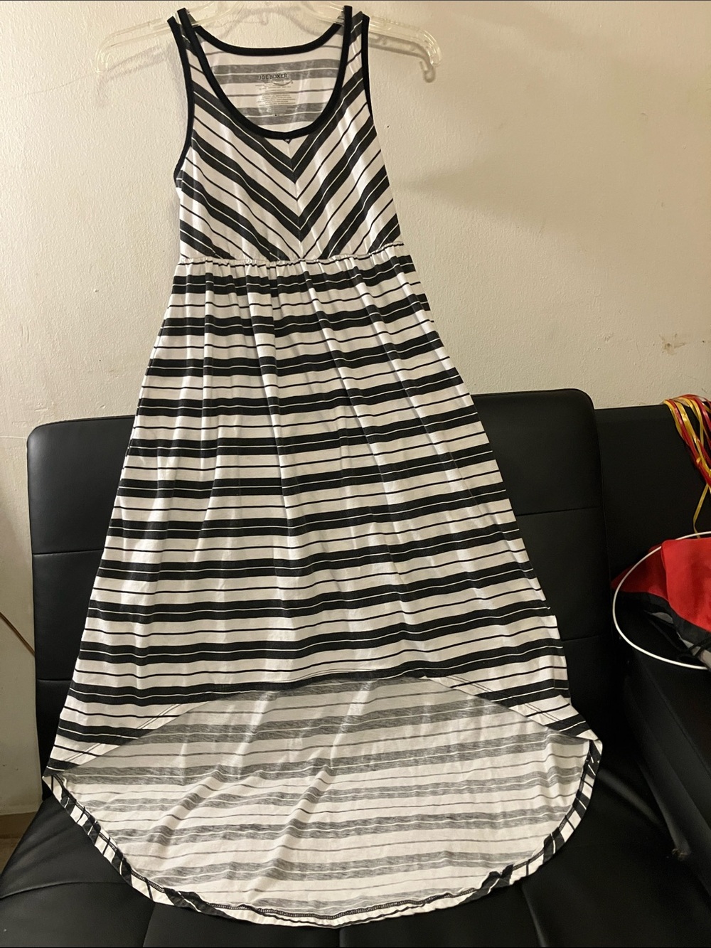 Joe Boxer Striped High-Low Maxi Dress